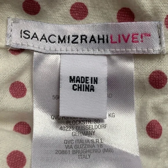 Isaac Mizrahi Live! Reversible Women's Bucket Hat Pink Polka Dot - Picture 11 of 12